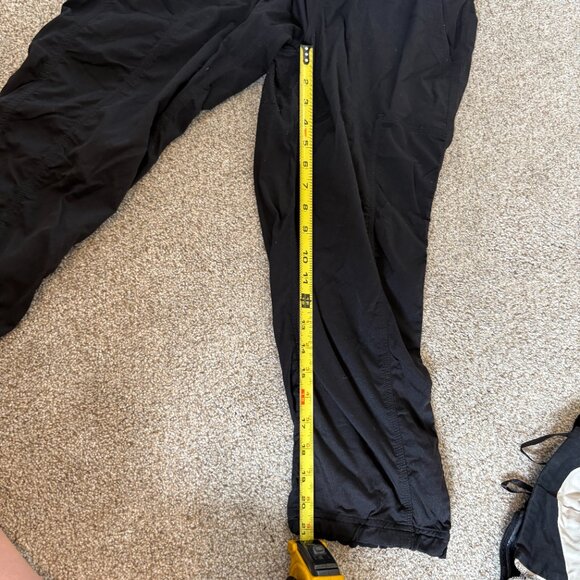 The North Face Black Nylon Capri Cropped Hiking Pants Crop Joggers Medium - Picture 11 of 12